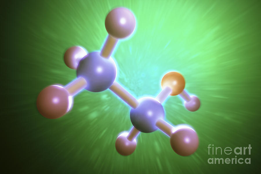 Ethanol Molecule #4 Photograph by Science Picture Co
