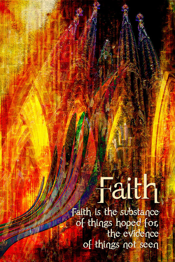 Faith Digital Art by Chuck Mountain