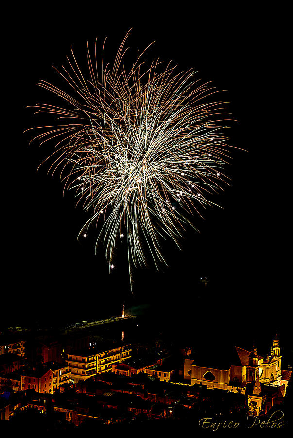 Fireworks - Fuochi Artificiali - Pietra Ligure #4 Photograph by Enrico Pelos