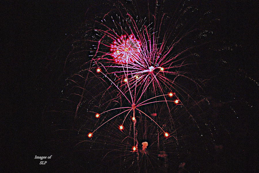 Fireworks In Neon Photograph