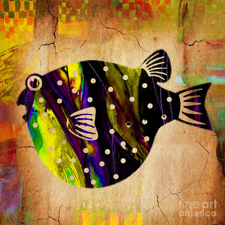 Fish Mixed Media - Fish Painting #4 by Marvin Blaine