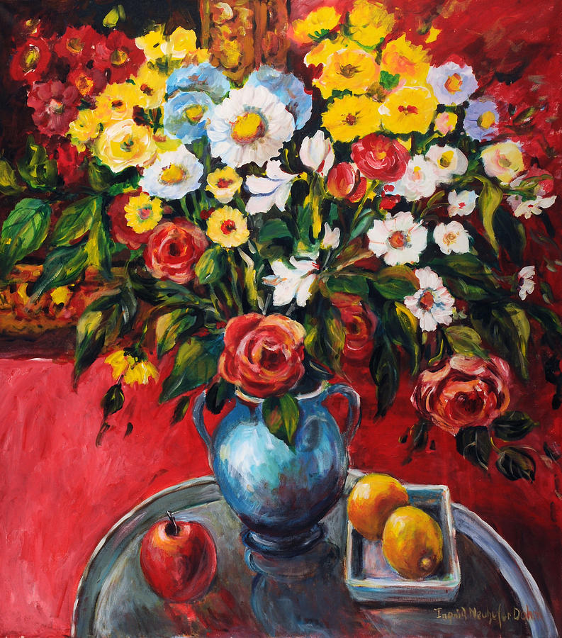 Floral Still Life #4 Painting by Ingrid Dohm