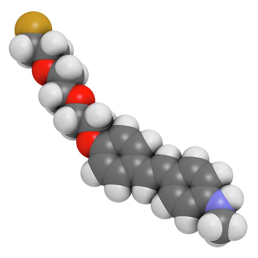Fluorine Photograph - Florbetaben Radiopharmaceutical Molecule #4 by Molekuul