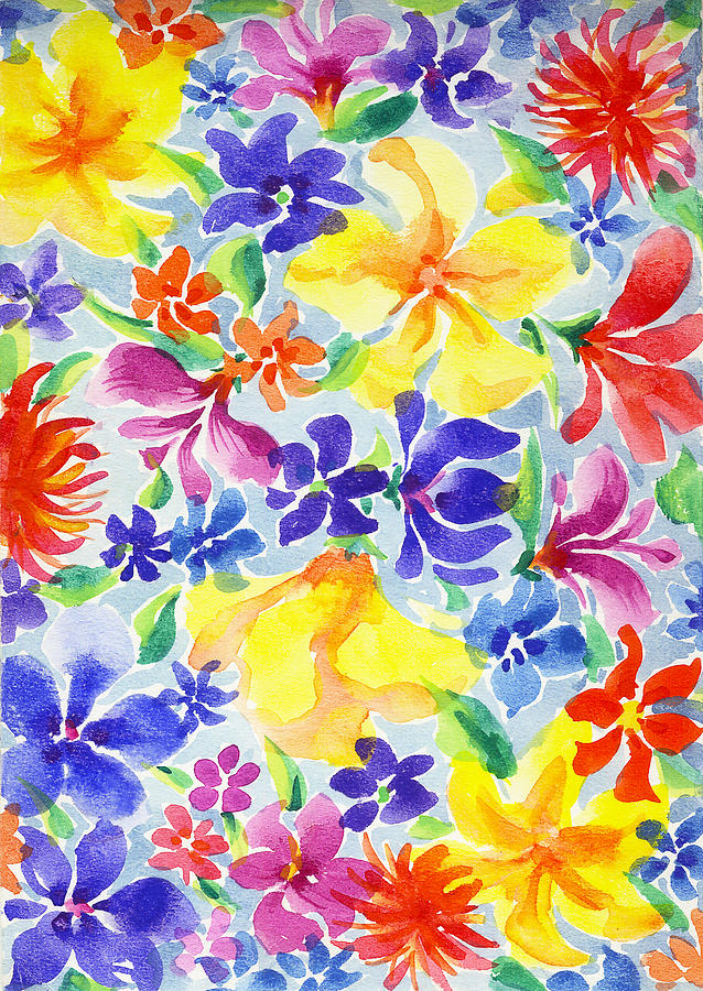 Flowers #4 Painting by Nato  Gomes