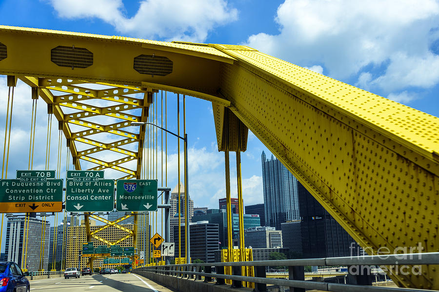 Fort Pitt Bridge and Downtown Pittsburgh #4 Photograph by Thomas R Fletcher