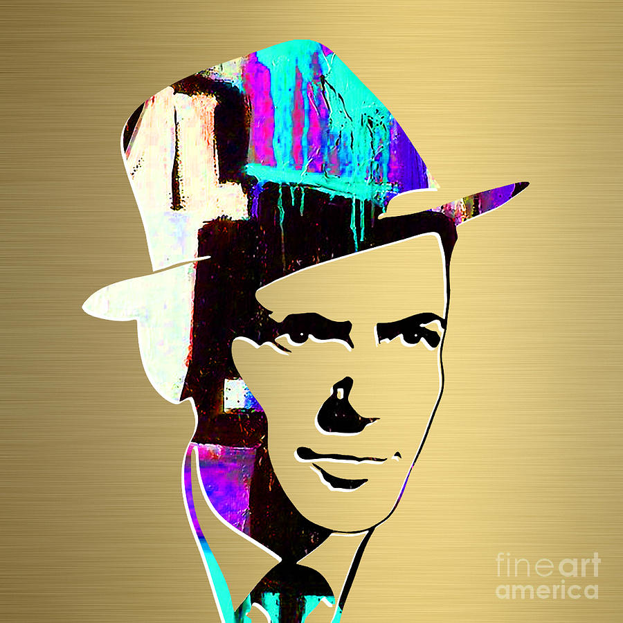 Frank Sinatra Art #3 Mixed Media by Marvin Blaine