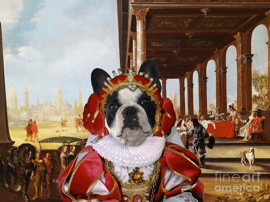 French Bulldog Art Canvas Print #4 Painting by Sandra Sij
