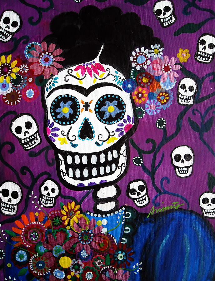 Frida Dia De Los Muertos #4 Painting by Pristine Cartera Turkus