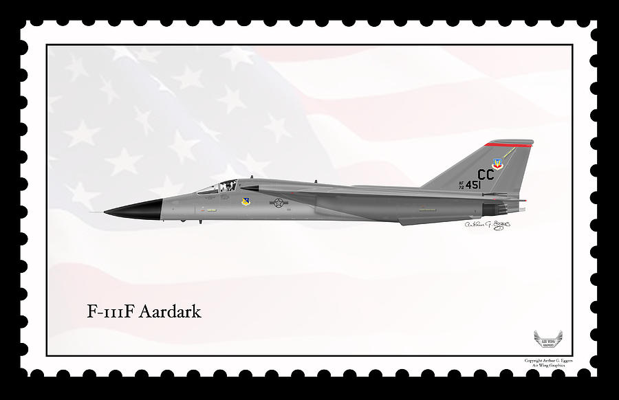 General Dynamics Digital Art - General Dynamics F-111F Aardvark #4 by Arthur Eggers