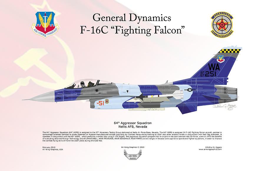 General Dynamics F-16 Fighting Falcon Aggressors Green Digital Art by Arthur Eggers
