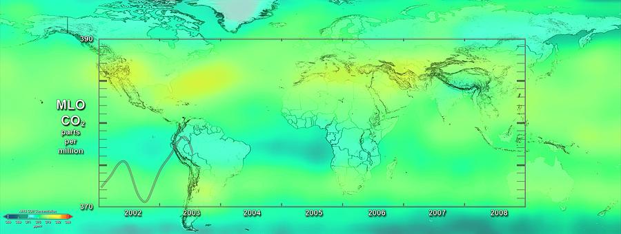 Global Carbon Dioxide Variations #4 Photograph by Nasa/gsfc-svs/science Photo Library
