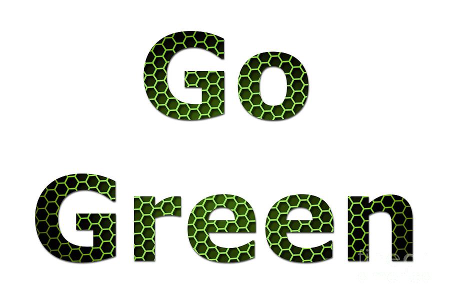 Go Green Digital Art