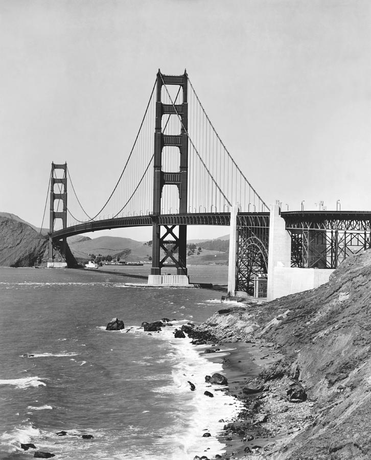 Golden Gate Bridge Photograph by Underwood Archives | Fine Art America