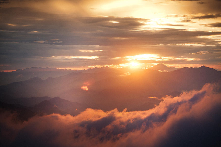 Golden Sunset Himalayas Mountain Nepal #4 Photograph by Raimond Klavins
