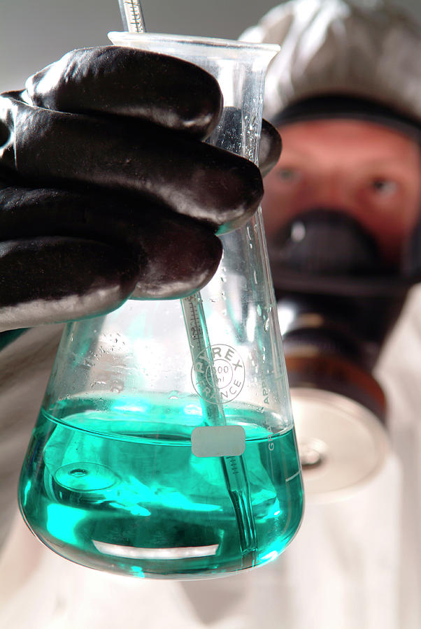 Handling Toxic Material Photograph by Cc Studio/science Photo Library
