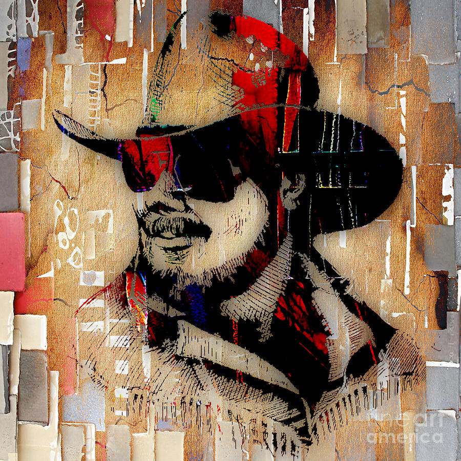 Music Mixed Media - Hank Williams Jr Collection #4 by Marvin Blaine