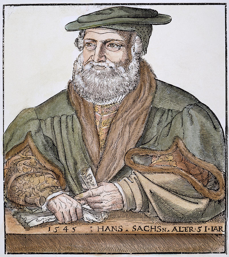 Hans Sachs (1494-1576) Painting by Granger