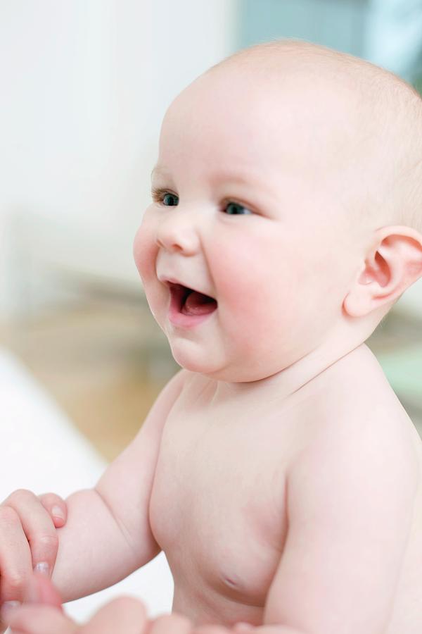 Happy Baby Photograph By Ian Hooton Science Photo Library - Pixels