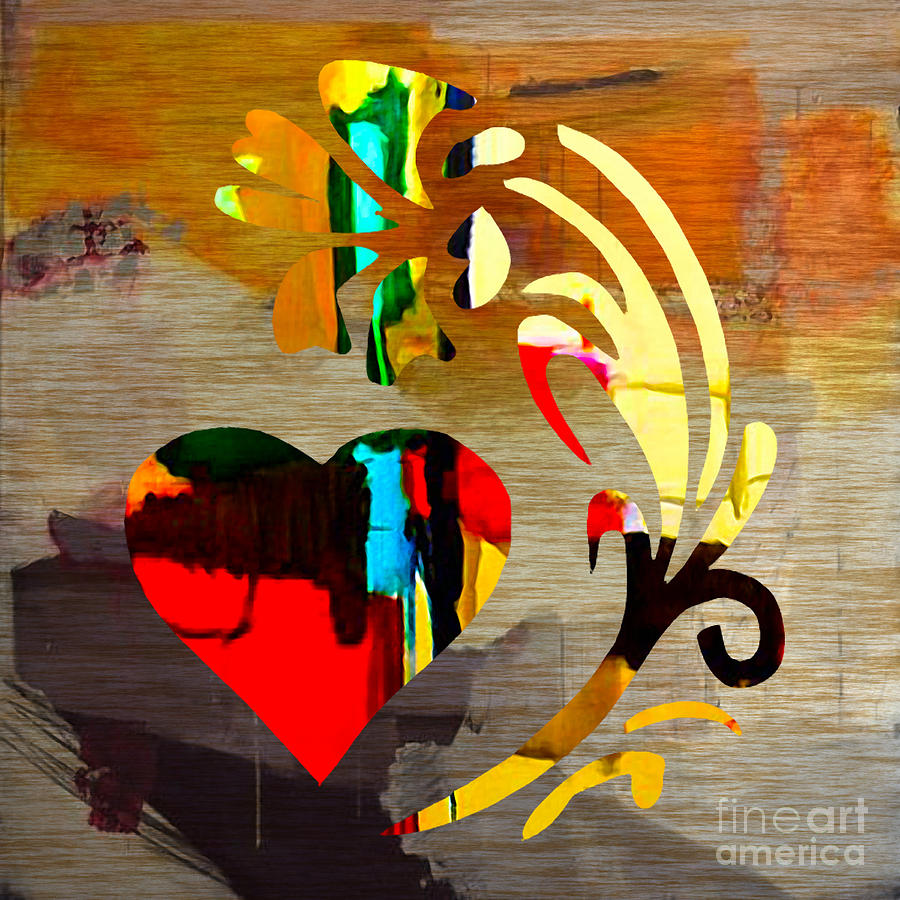 Heart and Flowers #4 Mixed Media by Marvin Blaine