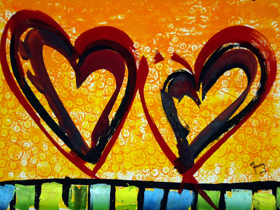 Heart of Life #4 Painting by Richard Sean Manning