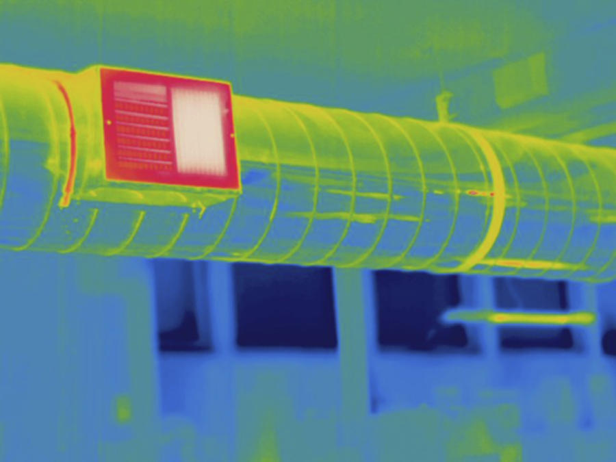 Heating Ducts, Thermogram #4 Photograph by Science Stock Photography