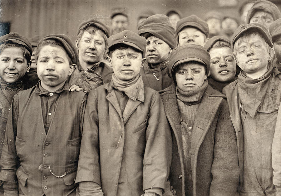 Hine Breaker Boys, 1911 #4 Photograph by Granger