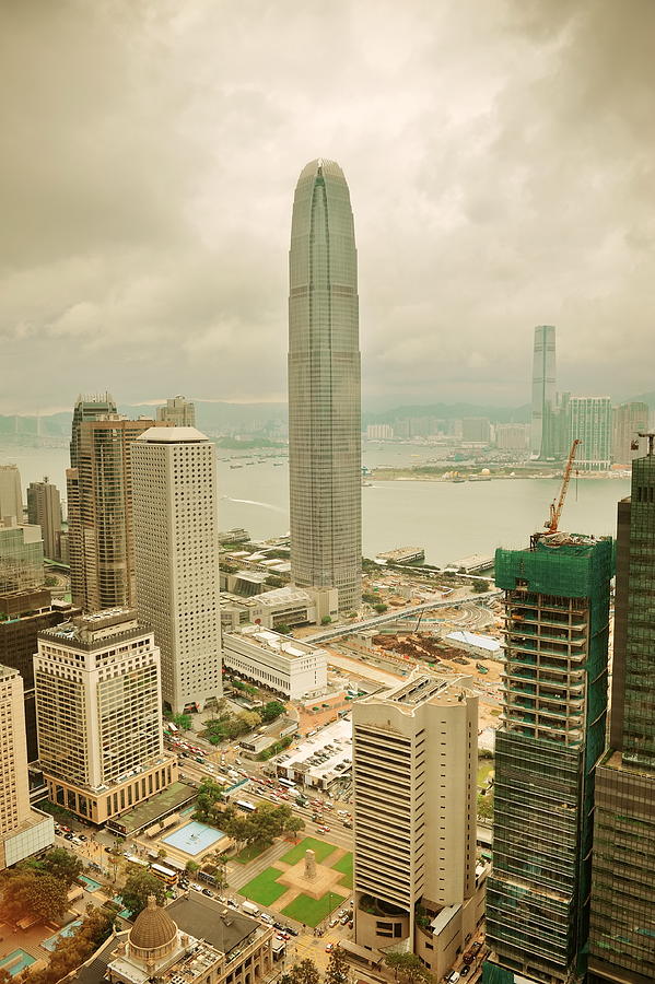 Hong Kong aerial view #4 Photograph by Songquan Deng