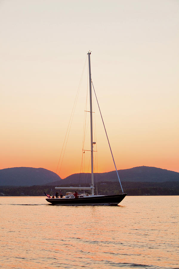 Hope M52 Yacht Sailing In Sea, Rhode #4 Photograph by Panoramic Images