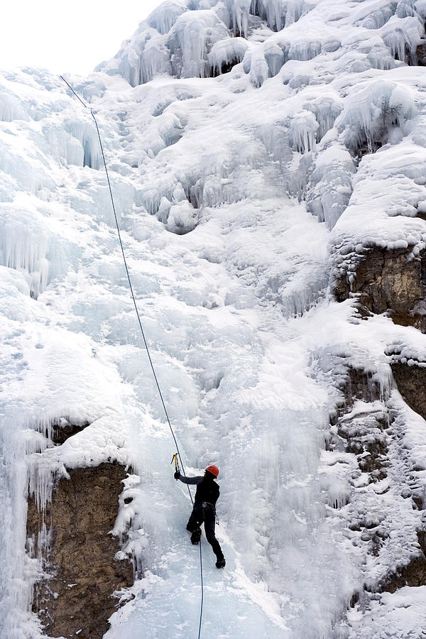 Ice Climbing #4 Photograph by Greg Ochocki