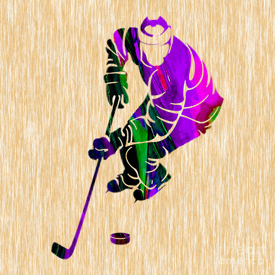Ice Hockey #4 Mixed Media by Marvin Blaine