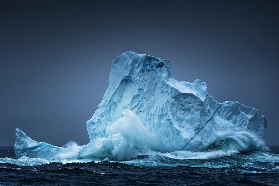 Iceberg In A Storm Westfjords Photograph by Andrew Peacock - Fine Art ...