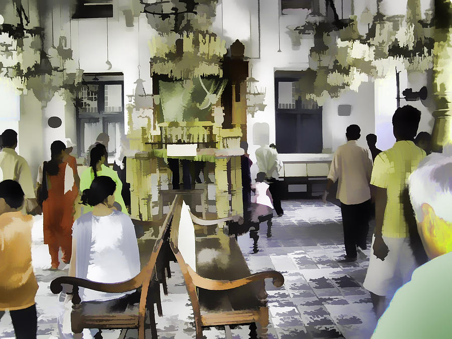 Building Digital Art - Inside the historic Jewish Synagogue in Cochin #4 by Ashish Agarwal