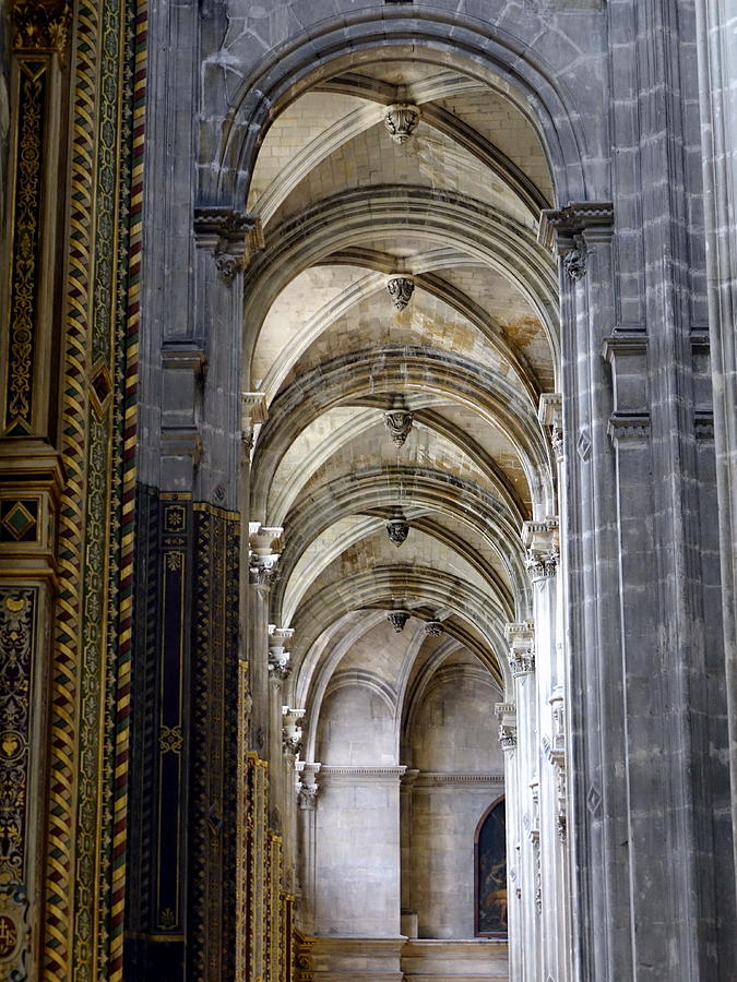 Interior Of Saint Eustache Church In Paris #4 Photograph by Rick Rosenshein