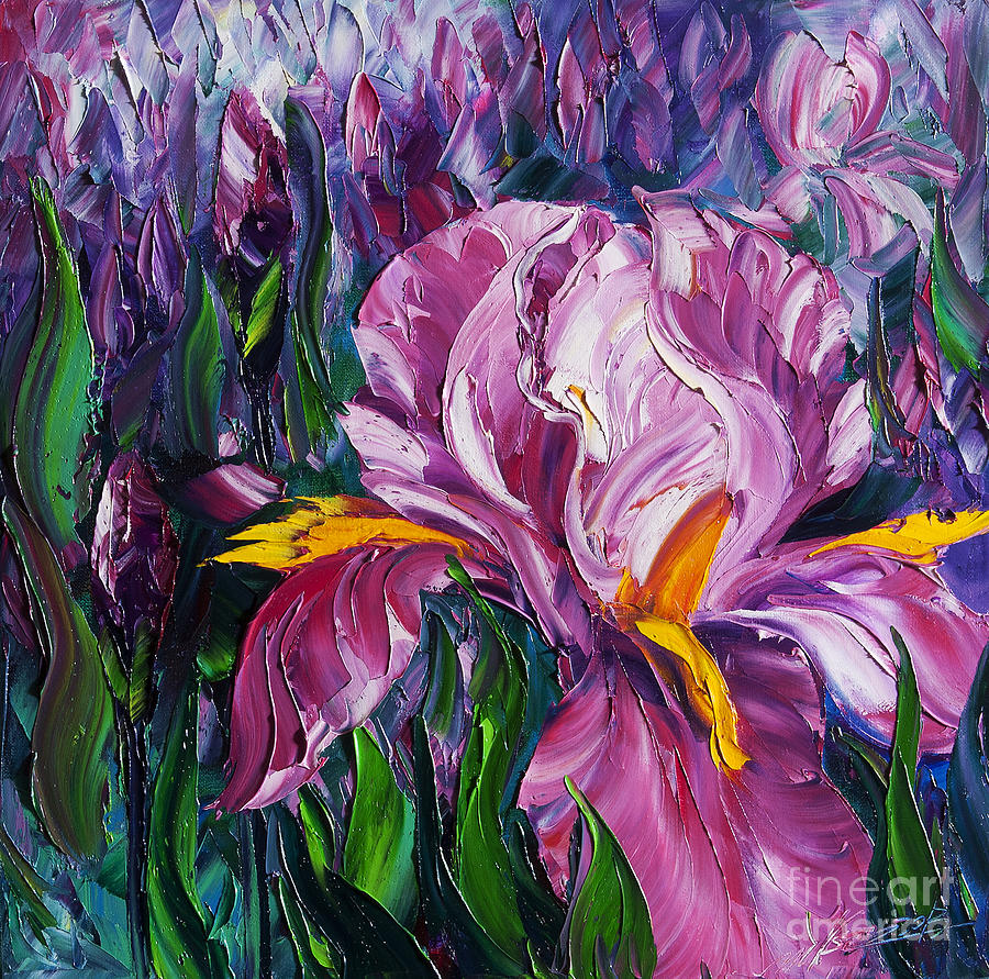 Irises Painting by Willson Lau - Fine Art America