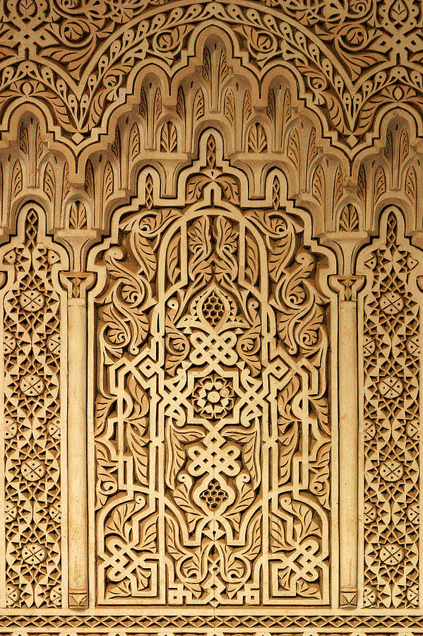 Morocco Photograph - Islamic Plaster Work #4 by PIXELS  XPOSED Ralph A Ledergerber Photography