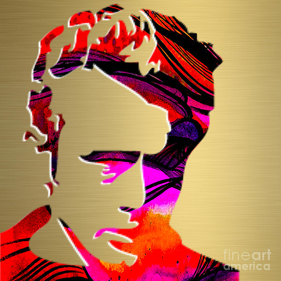 James Dean Gold Series #4 Mixed Media by Marvin Blaine