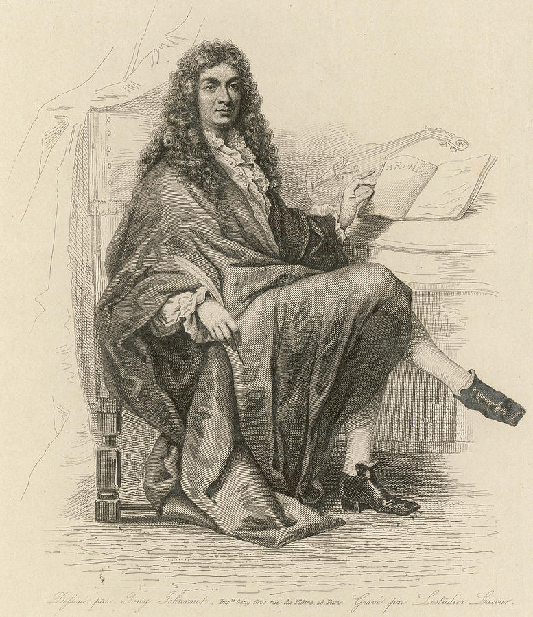 Jean Baptiste Lully French Composer Drawing by Mary Evans Picture ...