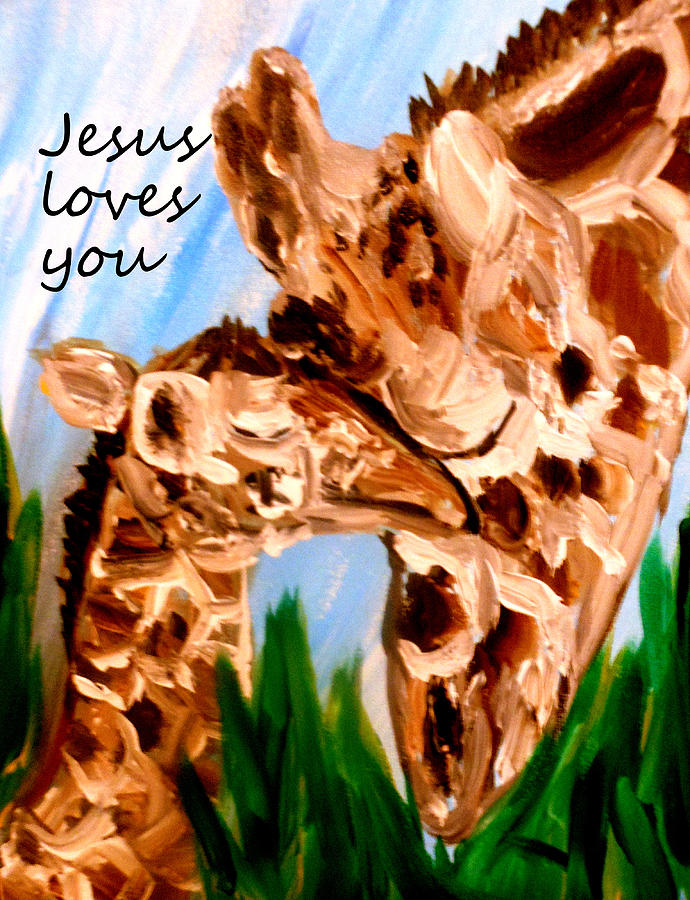 Jesus Loves you #4 Painting by Amanda Dinan