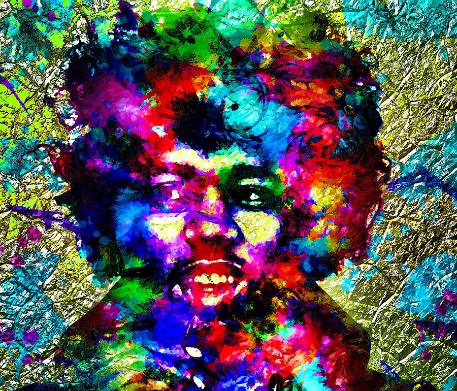 Jimi Hendrix #4 Painting by Bogdan Floridana Oana