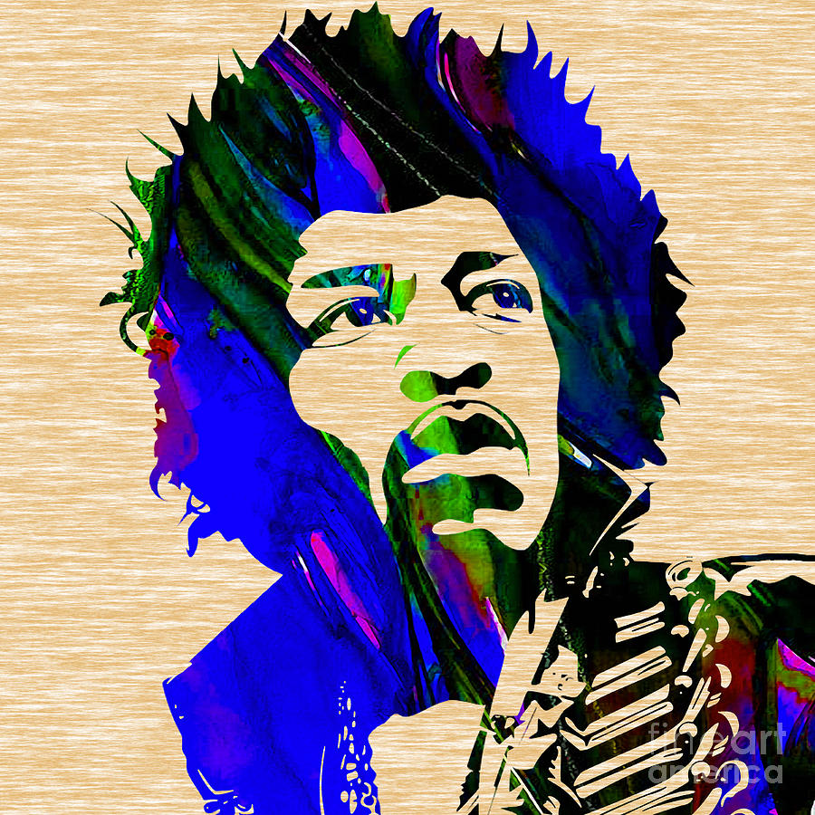 Cool Mixed Media - Jimi Hendrix Collection #4 by Marvin Blaine