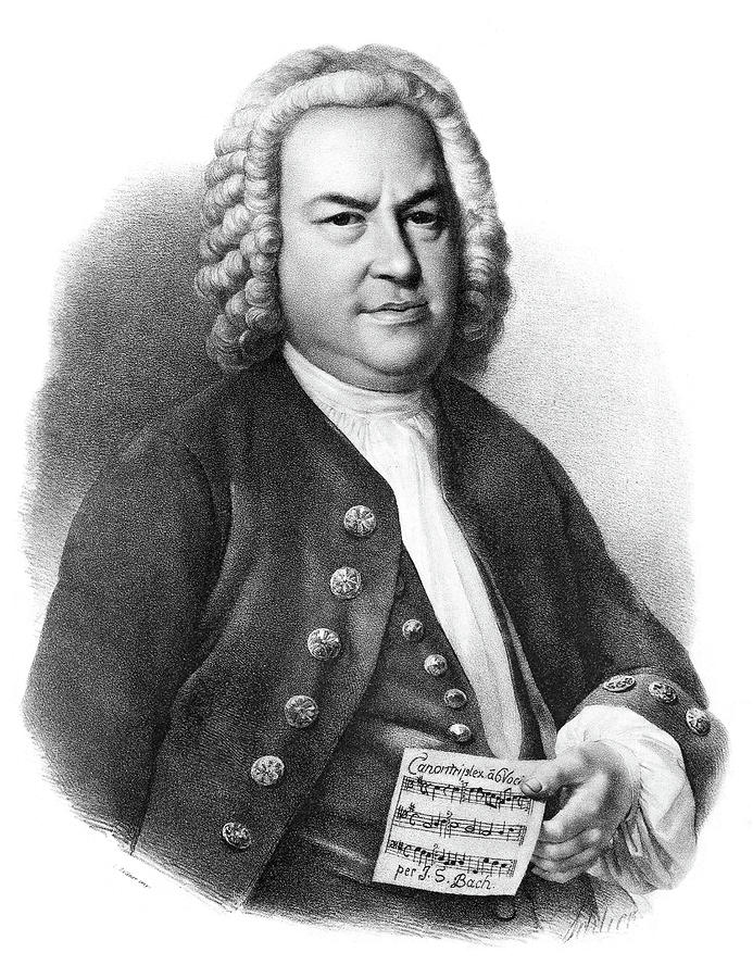 Johann Sebastian Bach, 1685-1750 Drawing by Granger