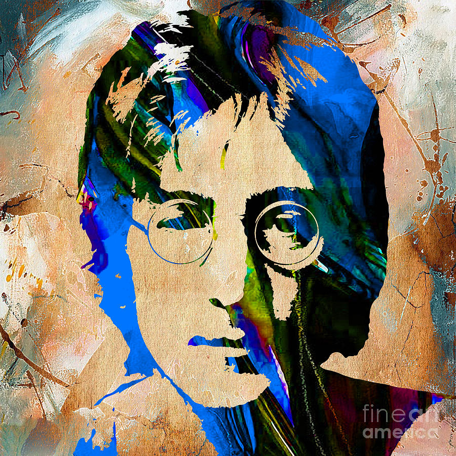 John Lennon Painting Mixed Media by Marvin Blaine - Fine Art America