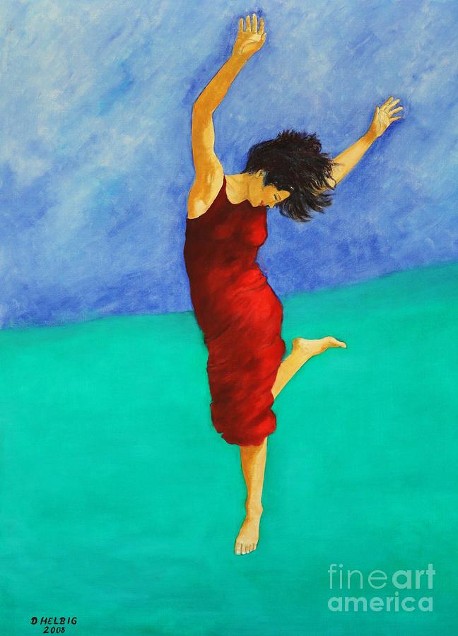 Painted Lady Painting - Jump Of Joy by Dagmar Helbig