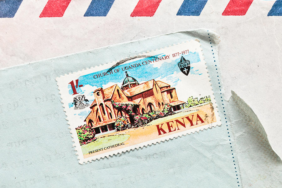 Vintage Photograph - Kenya Stamp #4 by Tom Gowanlock