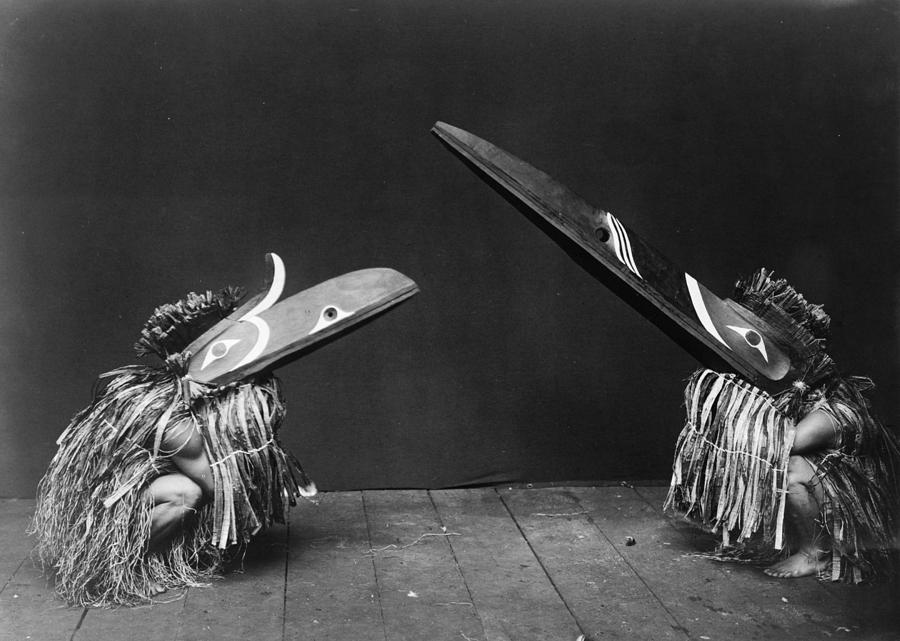 Kwakiutl Dancers, C1914 Photograph by Edward Curtis