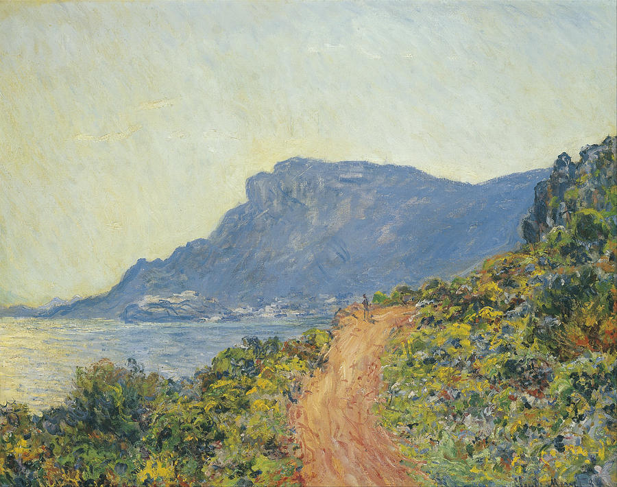 La Corniche Near Monaco #4 Painting by Claude Monet