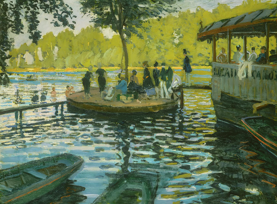 La Grenouillere #7 Painting by Claude Monet