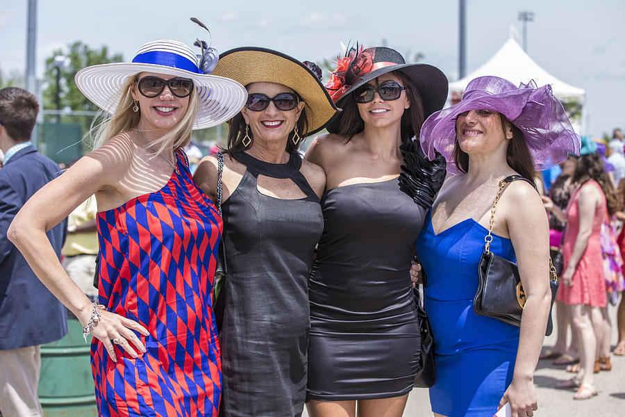 4 ladies Kentucky Derby 2014 Photograph by John McGraw