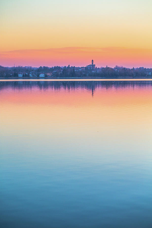 Lake Sunset #4 Photograph by Deimagine