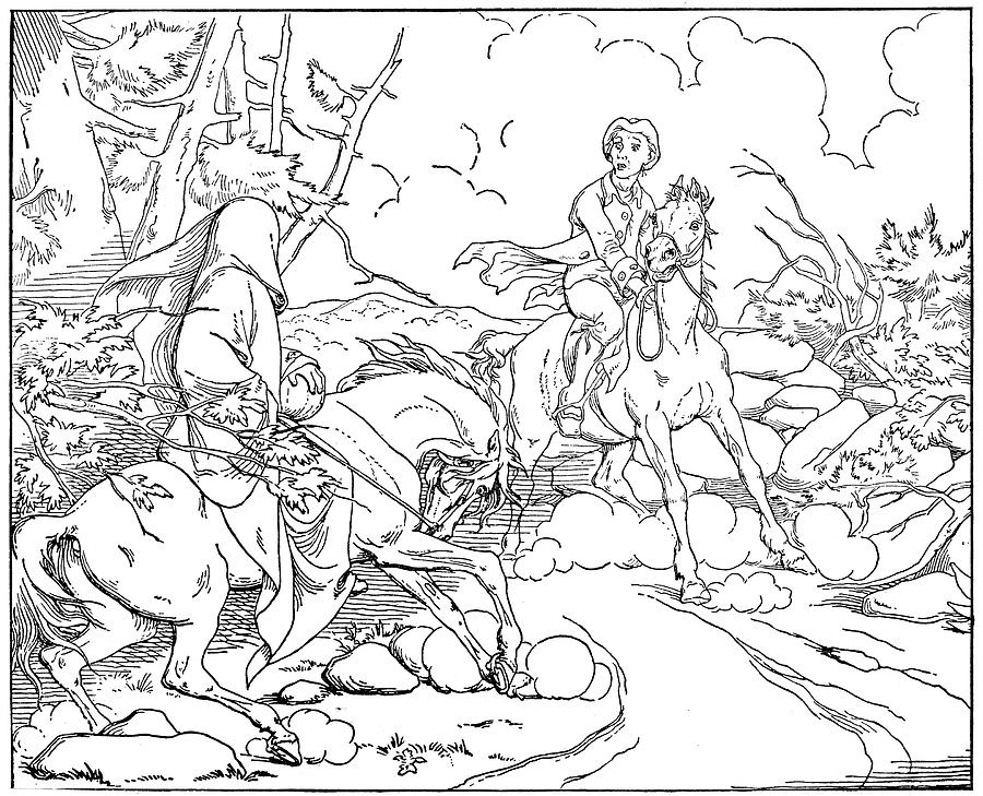 Legend Of Sleepy Hollow #4 Drawing by Granger